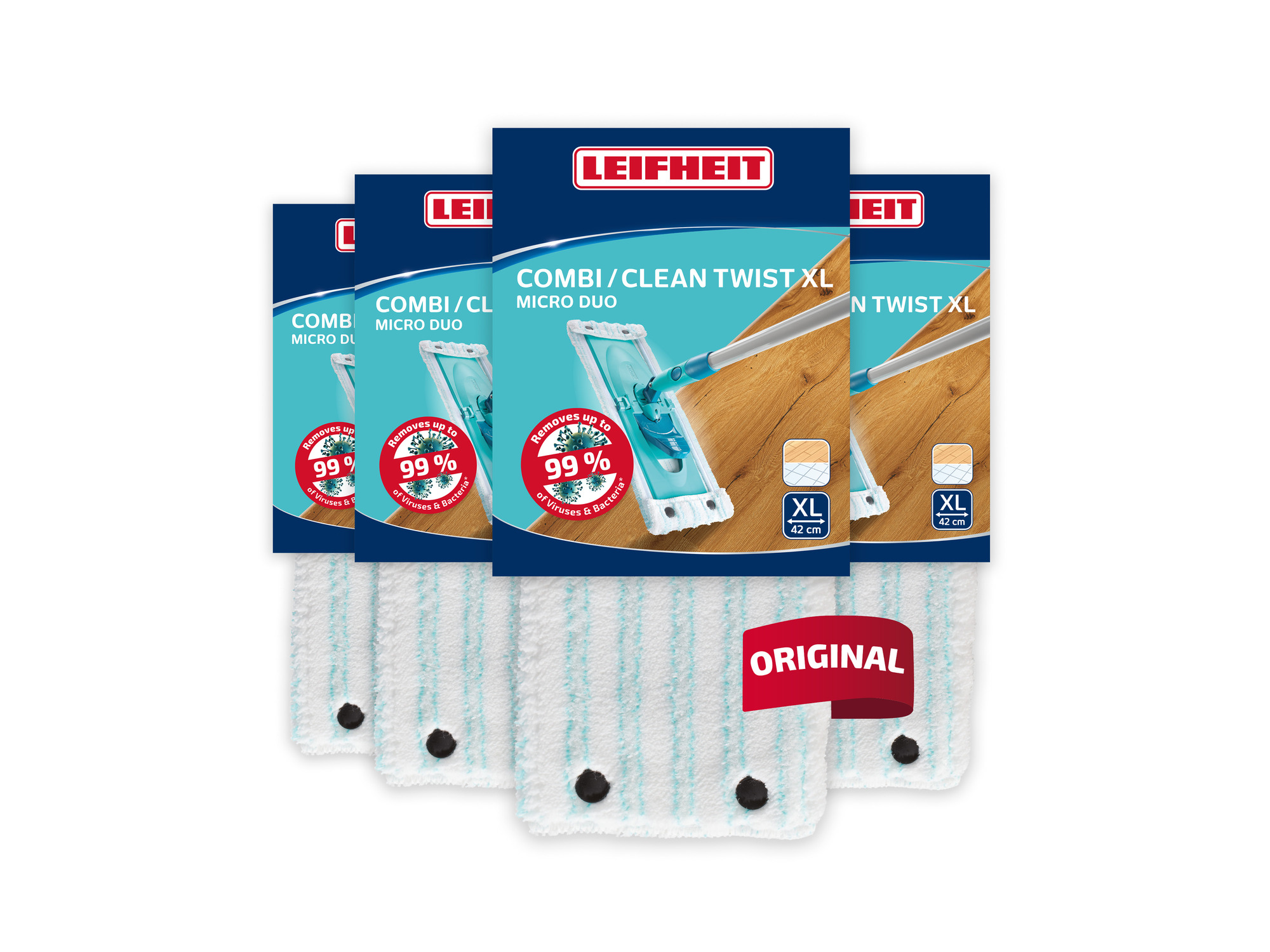 Leifheit Wischbezug Ersatz Bezug CLEAN TWIST XL/Combi XL micro duo - Bild 7 von 9