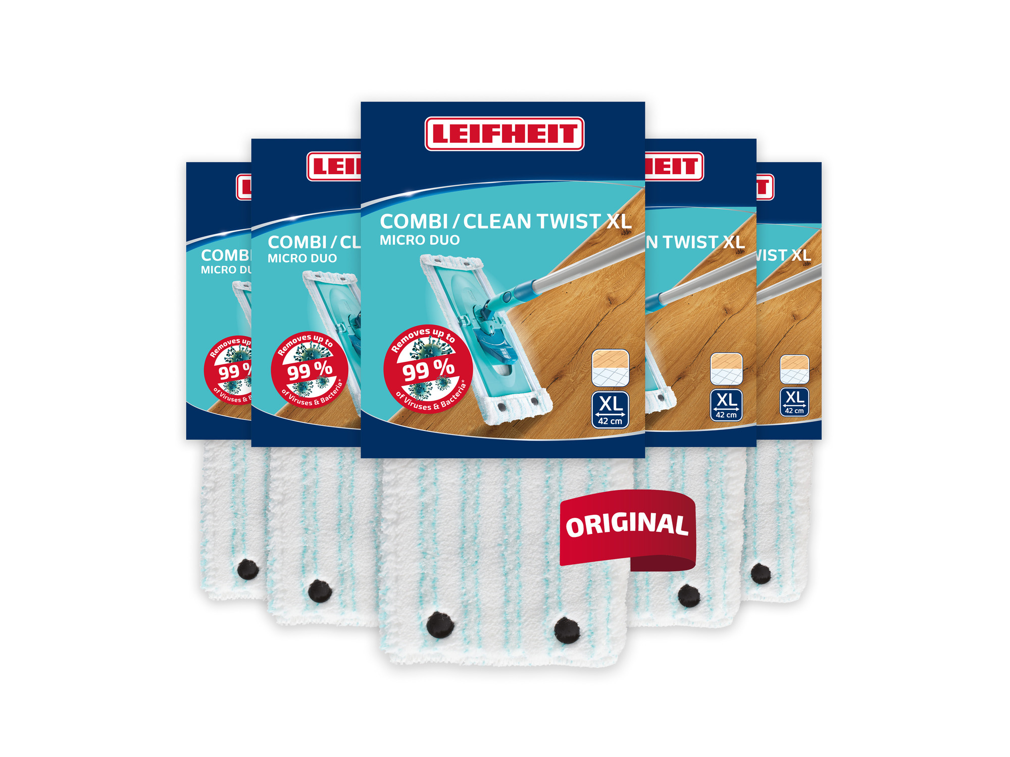 Leifheit Wischbezug Ersatz Bezug CLEAN TWIST XL/Combi XL micro duo - Bild 8 von 9